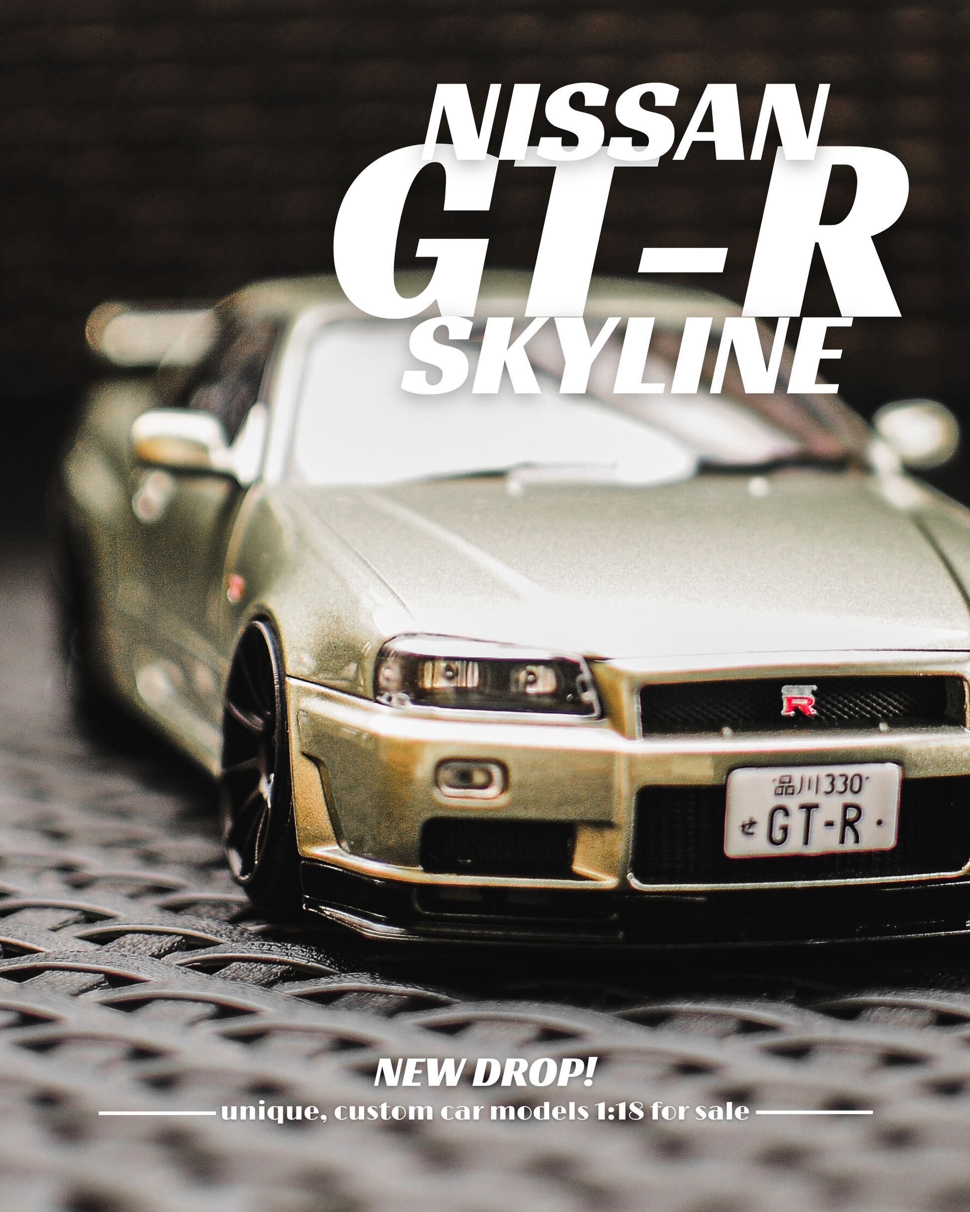 1:18 Nissan Skyline GT-R R34 JDM 18" 1999