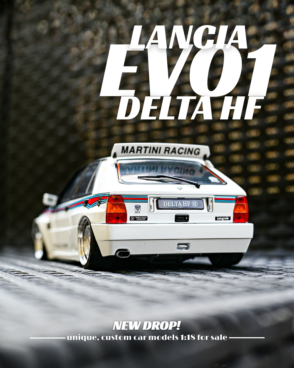 Lancia Delta HF Integrale Evo1 Martini Ronal Turbo 16" 1992
